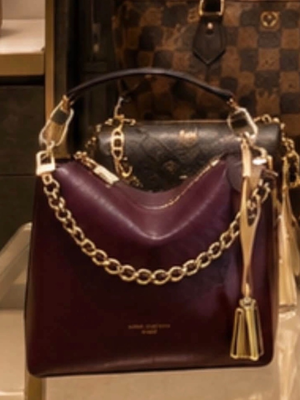 Burgundy stylish multipass
